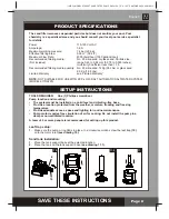 Preview for 8 page of Intex krystal clear SF90220RC Owner'S Manual