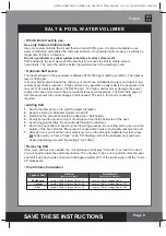 Preview for 8 page of Intex Krystal Clear ZS6110 Owner'S Manual