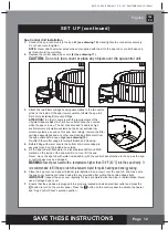 Предварительный просмотр 12 страницы Intex PureSpa Greywood Deluxe SB-HWF10 Owner'S Manual