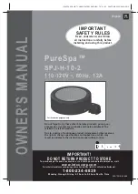 Preview for 1 page of Intex PureSpa SPJ-H-10-2 Owner'S Manual