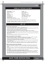 Preview for 8 page of Intex PureSpa SPJ-H-11 Owner'S Manual