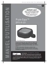 Предварительный просмотр 22 страницы Intex PureSpa SPJ-H-22 Owner'S Manual