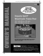 Preview for 1 page of Intex Sequoia Spirit 16'8" x 49" Owner'S Manual