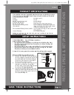 Preview for 11 page of Intex SF15220 Owner'S Manual