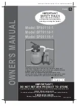 Preview for 1 page of Intex SF60110-1 Owner'S Manual