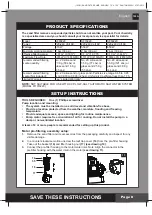 Предварительный просмотр 8 страницы Intex SF60220 Owner'S Manual