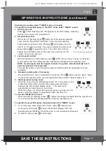 Предварительный просмотр 17 страницы Intex SF90220RC-1 Owner'S Manual