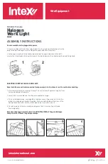 Preview for 1 page of Intex SHL10 Assembly Instructions