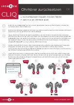 Preview for 1 page of INTEZZE CLIQ Quick Start Manual