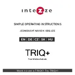 Preview for 9 page of INTEZZE TRIQ+ Simple Operating Instructions