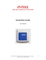 Intiel Dynamic Boiler Controller User Manual preview