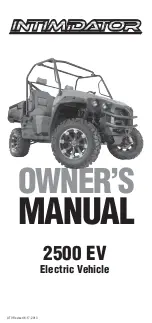 Intimidator 2500 EV Owner'S Manual preview