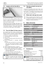 Предварительный просмотр 34 страницы Intimus 175 hybrid Operating Instructions Manual