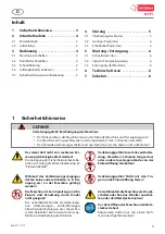 Preview for 3 page of Intimus 34 CP7 Operating Instructions Manual