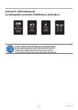 Preview for 2 page of Intimus INT-LA-PL320PRO Operating Instructions Manual