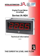 Предварительный просмотр 1 страницы Intra Automation IA-N248 Technical Information