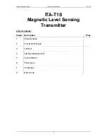 Preview for 3 page of Intra Automation ITA-T1S Technical Information