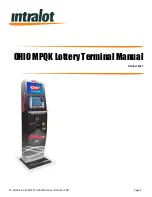 Intralot OHIO MPQK Lottery Terminal Manual preview