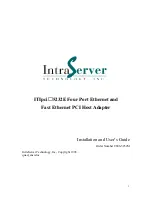 IntraServer Technology ITIpci 5232E Installation And User Manual preview