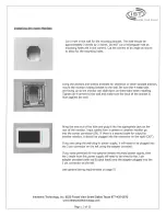 Preview for 11 page of Intrasonic Technology V304 Installation Manual