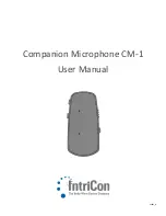 IntriCon CM-1 User Manual preview