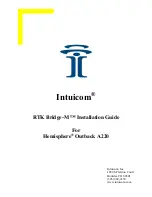 Intuicom RTK Bridge -M Hemisphere Outback A220 Installation Manual preview