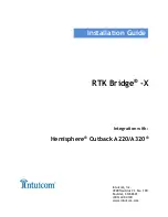 Preview for 1 page of Intuicom RTK Bridge -X Installation Manual