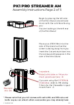 Предварительный просмотр 2 страницы INUX3D PK1 PRO Streamer AN Assembly Instructions