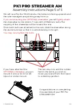 Предварительный просмотр 5 страницы INUX3D PK1 PRO Streamer AN Assembly Instructions