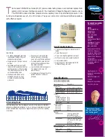 Invacare Alternating Pressure Air Mattress MNS400 Specification Sheet preview