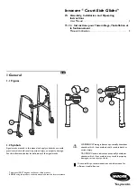 Invacare Court-Side Glides 6281JR Assembly, Installation And Operating Instructions preview