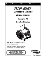 Invacare Everyday HP Crossfire T6 Owner'S Operator And Maintenance Manual preview