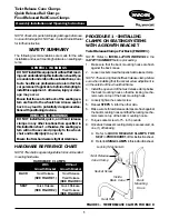 Invacare Fixed Released Rail/Cane Clamps Installation And Operating Instructions preview