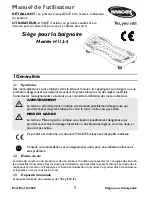 Предварительный просмотр 7 страницы Invacare H112-5 User Manual