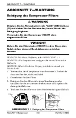 Preview for 160 page of Invacare HomeFill II Operator'S Manual