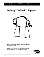 Invacare Infinity LoBack Support Owner'S Operator And Maintenance Manual preview