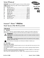 Preview for 1 page of Invacare Matrx PB Elite EDB User Manual