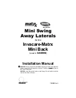 Preview for 1 page of Invacare Matrx SAHMINI Installation Manual