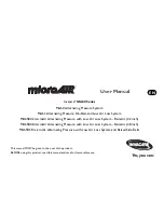 Preview for 1 page of Invacare MicroAir MA60 User Manual