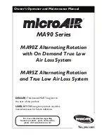 Invacare microAIR MA90 Series Owner'S Operator And Maintenance Manual preview