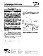 Invacare O2 Holder Accessory Kit 1488 Installation And Operating Instructions preview