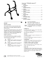 Preview for 1 page of Invacare P550/2 Actio 2 User Manual