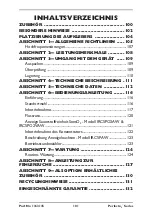 Preview for 101 page of Invacare Perfecto2 IRC5PAW Operator'S Manual