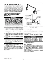 Preview for 4 page of Invacare Personal Back Installation And Operating Instructions Manual