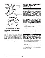 Preview for 22 page of Invacare Personal Back Installation And Operating Instructions Manual