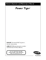 Invacare Power Tiger Owner'S Operator And Maintenance Manual preview