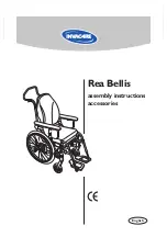 Invacare rea Bellis Assembly Instructions Manual preview