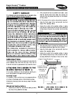 Invacare Single Density Cushion Installation And Operating Instructions Manual preview