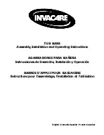 Invacare Tub Bar Assemby, Installation And Operating Instructions preview