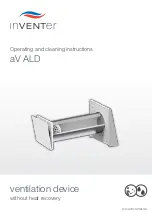 Preview for 1 page of inVENTer aV100 ALD Operating And Cleaning Instructions